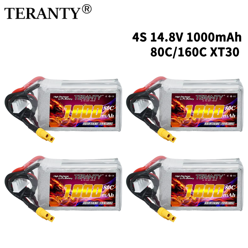 Drone Lipo Battery - TERANTY 4S 1000mAh 14.8V 80C/160C Lipo