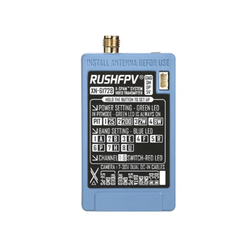 RUSHFPV 6.1‑7.2G 8W X61728 VTX - Rc Transmitter Drone ulasan dan harga