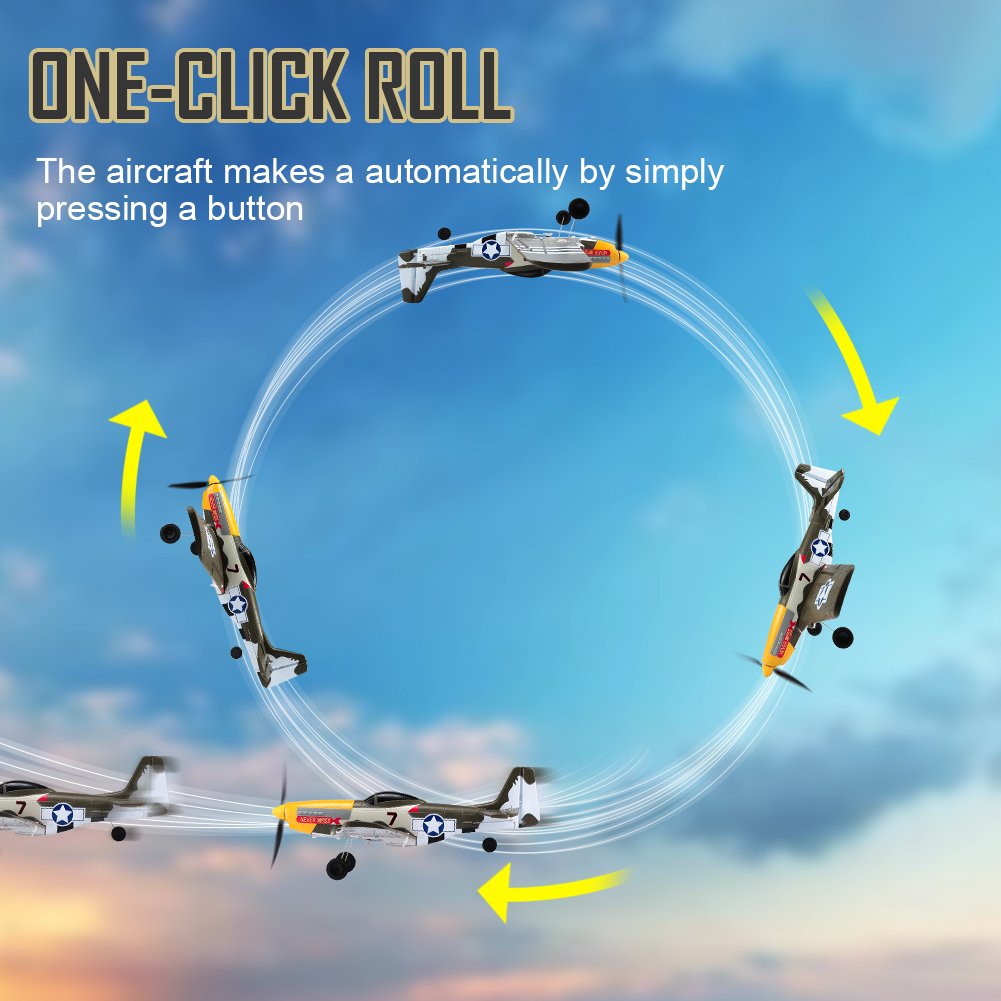 RC Plane P51 Mustang 2.4G Radi - Drone Rc Jet ulasan dan harga