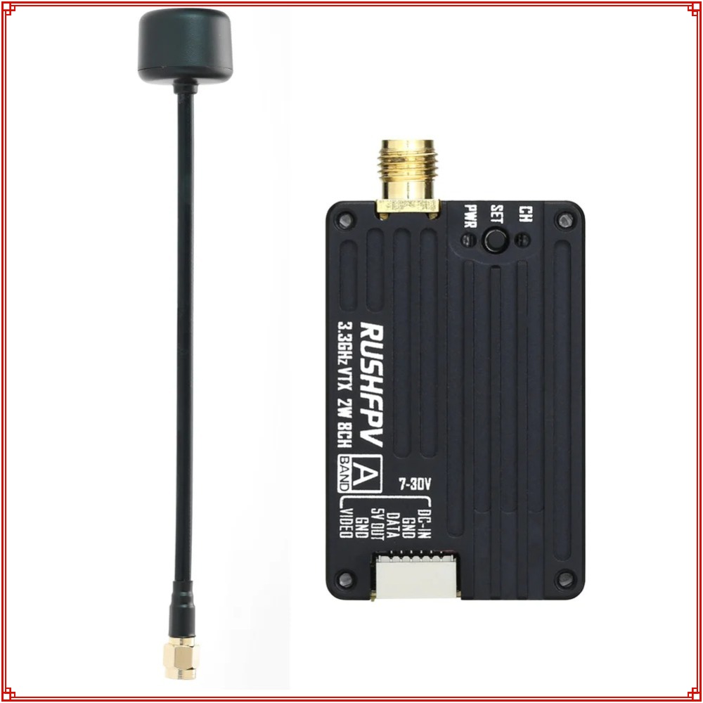 2026 New RUSHFPV 3.3G 2W VTX T - Rc Transmitter ulasan dan harga