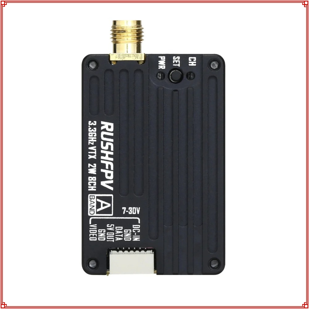 2026 New RUSHFPV 3.3G 2W VTX T - Rc Transmitter ulasan dan harga
