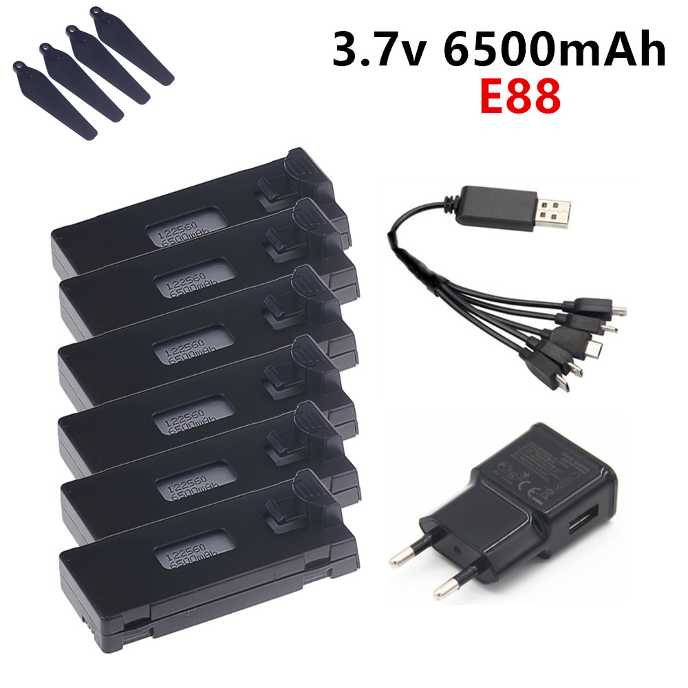 3.7V 6500mAh Lipo Battery For  - Drone Rc E99 ulasan dan harga