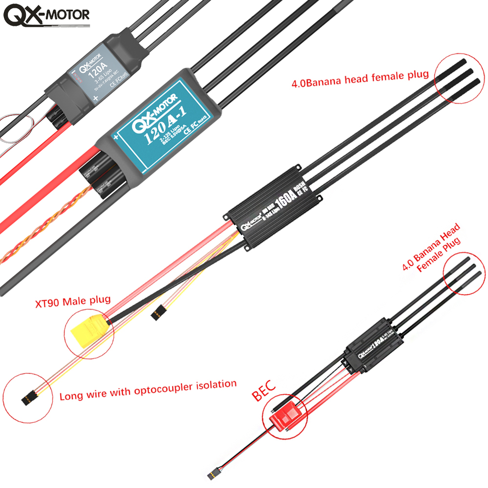 20A-120A Brushless ESC Speed C - Drone Rc Jet ulasan dan harga