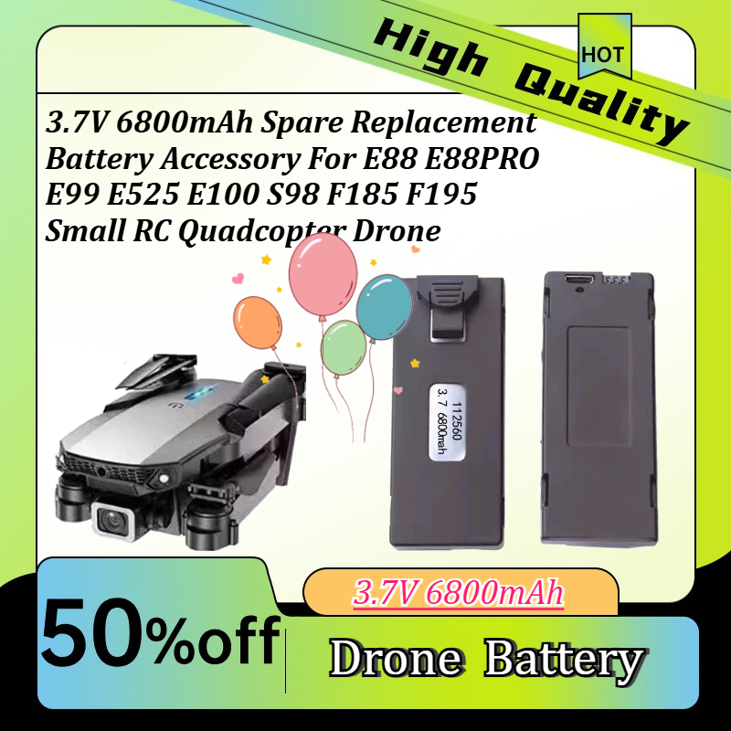 3.7V 6800mAh Spare Replacement - Drone Rc E99 ulasan dan harga