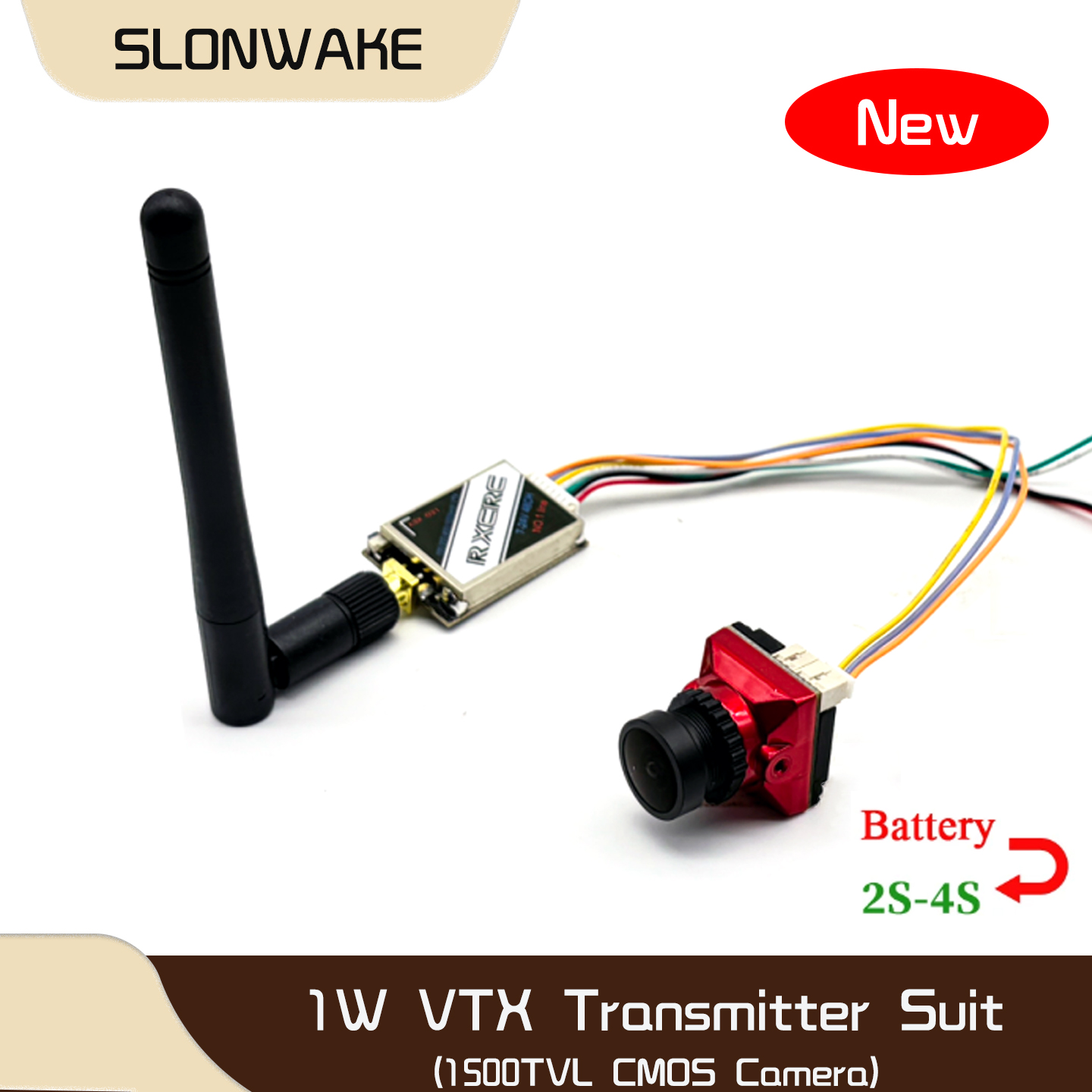 SLONWAKE  5.8G 48CH 1W VTX 100 - Rc Transmitter Drone ulasan dan harga
