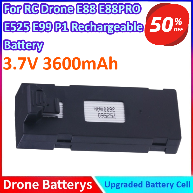 3.7V 3600mAh New Li-ion Batter - Drone Rc E99 ulasan dan harga