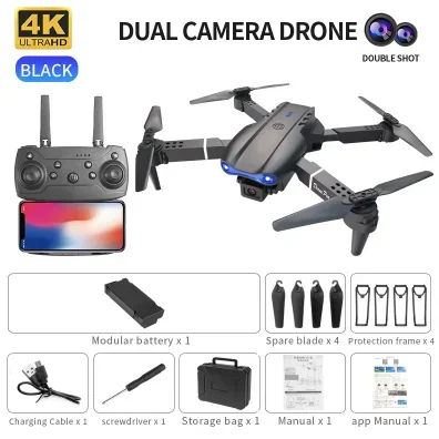 E99 K3 Pro HD 4K Drone with Du - Drone Rc E99 ulasan dan harga