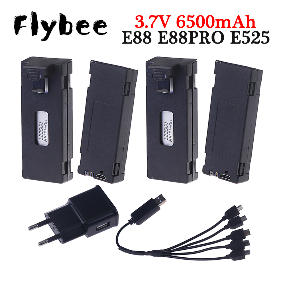 Rechargeable 3.7V 6500mAh Batt - Drone Rc E99 ulasan dan harga